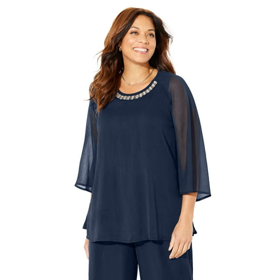 Catherines Women's Plus Size Dazzling Blouse