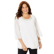 Catherines Womens Plus Size Dazzling Blouse