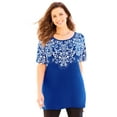thumbnail image 1 of Catherines Women's Plus Size Dolman Sleeve Printed Tunic, 1 of 4
