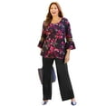 thumbnail image 1 of Catherines Women's Plus Size Dream Drape Bella Crochet Trim Top, 1 of 3