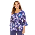 thumbnail image 1 of Catherines Women's Plus Size Dream Drape Bella Crochet Trim Top, 1 of 4