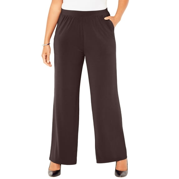Catherines Women's Plus Size Dream Drape Pull-On Knit Pant