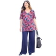thumbnail image 1 of Catherines Women's Plus Size Dream Drape Tie-Sleeve Dolman Top, 1 of 1