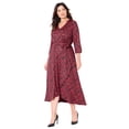 thumbnail image 1 of Catherines Women's Plus Size Easy Faux Wrap Dress, 1 of 6