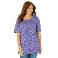 thumbnail image 1 of Catherines Women's Plus Size Easy Fit Short Sleeve Scoopneck Tunic, 1 of 4