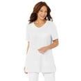 thumbnail image 1 of Catherines Women's Plus Size Easy Fit Short Sleeve V-Neck Tunic, 1 of 3