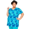thumbnail image 1 of Catherines Women's Plus Size Easy Fit Short Sleeve V-Neck Tunic, 1 of 4