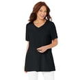 thumbnail image 1 of Catherines Women's Plus Size Easy Fit Short Sleeve V-Neck Tunic, 1 of 3