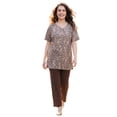 thumbnail image 1 of Catherines Women's Plus Size Easy Fit Short Sleeve V-Neck Tunic, 1 of 5