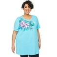 thumbnail image 1 of Catherines Women's Plus Size Easy Fit Short Sleeve V-Neck Tunic, 1 of 6
