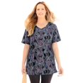 thumbnail image 1 of Catherines Women's Plus Size Easy Fit Short Sleeve V-Neck Tunic, 1 of 6