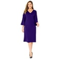 thumbnail image 1 of Catherines Women's Plus Size Embellished Cold Shoulder Ponte Dress, 1 of 4