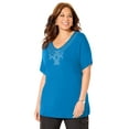 thumbnail image 1 of Catherines Women's Plus Size Embellished Dolman Tunic, 1 of 3