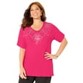 thumbnail image 1 of Catherines Women's Plus Size Embellished Dolman Tunic, 1 of 4