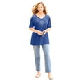 thumbnail image 1 of Catherines Women's Plus Size Embellished Dolman Tunic, 1 of 2