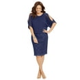 thumbnail image 1 of Catherines Women's Plus Size Embellished Open Sleeve Dress, 1 of 4