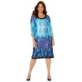 thumbnail image 1 of Catherines Women's Plus Size Embellished Shift Dress, 1 of 4