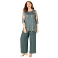 thumbnail image 1 of Catherines Women's Plus Size Embroidered Mesh Blouse, 1 of 4