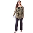 thumbnail image 1 of Catherines Women's Plus Size Embroidered Mesh Top, 1 of 4