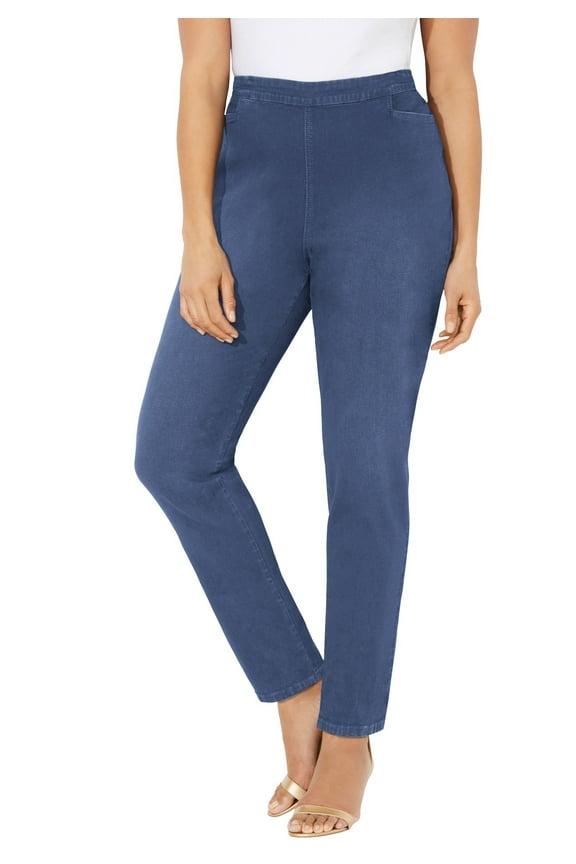Women's Plus Size Essential Flat Front Pant