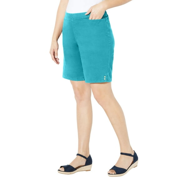 Catherines Women's Plus Size Everyday Cotton Twill Short