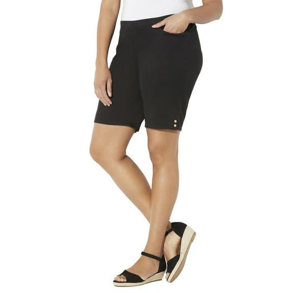 Catherines Women's Plus Size Everyday Cotton Twill Short