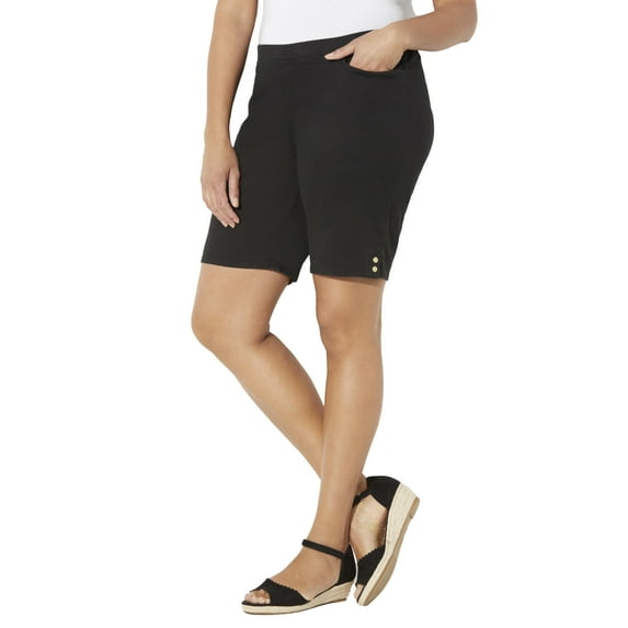 Catherines Women's Plus Size Everyday Cotton Twill Short
