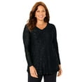 thumbnail image 1 of Catherines Women's Plus Size Flocked Mesh Tunic, 1 of 1