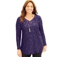 thumbnail image 1 of Catherines Women's Plus Size Flocked Mesh Tunic, 1 of 1