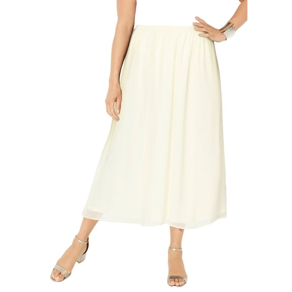Catherines Women's Plus Size Flowy Chiffon Skirt