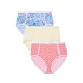 thumbnail image 1 of Catherines Plus Size Full Coverage Microfiber Panty 3-Pack, 1 of 5