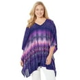 thumbnail image 1 of Catherines Women's Plus Size Georgette Peasant Poncho, 1 of 4