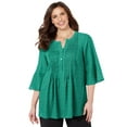 thumbnail image 1 of Catherines Women's Plus Size Georgette Pintuck Blouse, 1 of 5