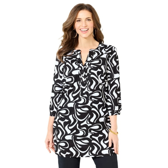 Catherines Women's Plus Size Muse Pintuck Tunic