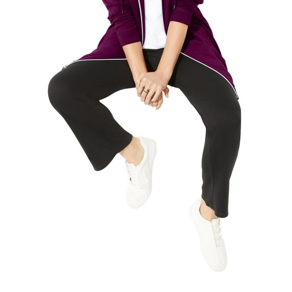 Catherines Women's Plus Size Cloud Knit French Terry Zip-Front Hoodie