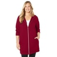 thumbnail image 1 of Catherines Women's Plus Size Cloud Knit French Terry Zip-Front Hoodie, 1 of 4
