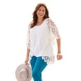 thumbnail image 1 of Catherines Women's Plus Size Graceful Crochet wrap, 1 of 4
