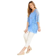 Catherines Women's Plus Size Graceful Crochet wrap