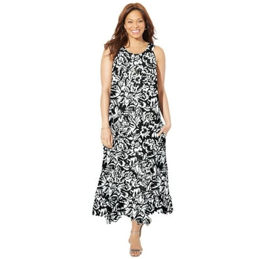 Catherines Women's Plus Size Halter Maxi Dress