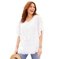 thumbnail image 1 of Catherines Women's Plus Size Harborview Eyelet Top, 1 of 3