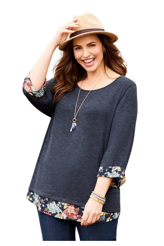Women's Plus Size Impossibly Soft Duet Tunic