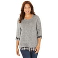 thumbnail image 1 of Catherines Women's Plus Size Impossibly Soft Duet Tunic, 1 of 6