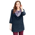 thumbnail image 1 of Catherines Women's Plus Size Impossibly Soft Tunic & Scarf Duet, 1 of 4