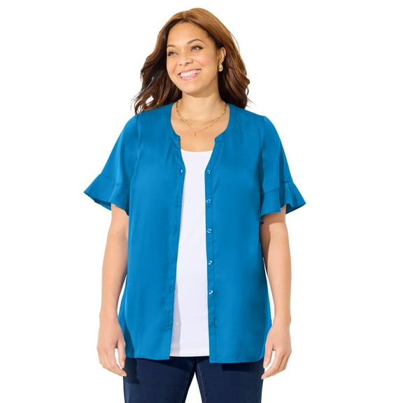 Catherines Women's Plus Size Isabella Romance Blouse