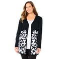 thumbnail image 1 of Catherines Women's Plus Size Jacquard Cardigan, 1 of 4