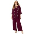 thumbnail image 1 of Catherines Women's Plus Size Lavish Lace 3-Piece Pant Suit, 1 of 5