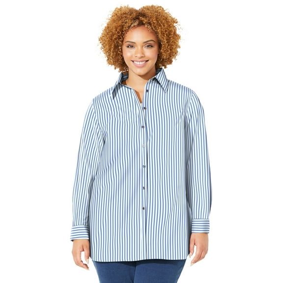Catherines Women's Plus Size Liz&Me Buttonfront Shirt