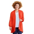 thumbnail image 1 of Catherines Women's Plus Size Liz&Me Draped Cardigan, 1 of 4