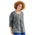 thumbnail image 1 of Catherines Women's Plus Size Liz&Me Knit Henley Top, 1 of 4