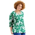 thumbnail image 1 of Catherines Women's Plus Size Liz&Me Knit Henley Top, 1 of 4
